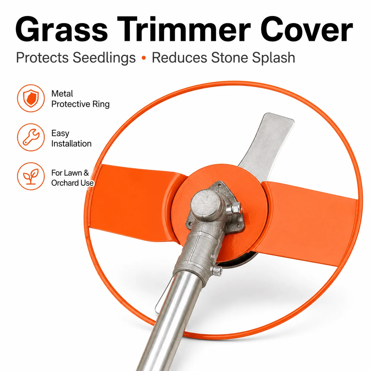 Cubierta para Recortadora de Césped, Tapa Protectora para Plántulas, Protector de Cuchillas Ligero para Cortacésped, Herramienta para Recortar Bordes de Jardín