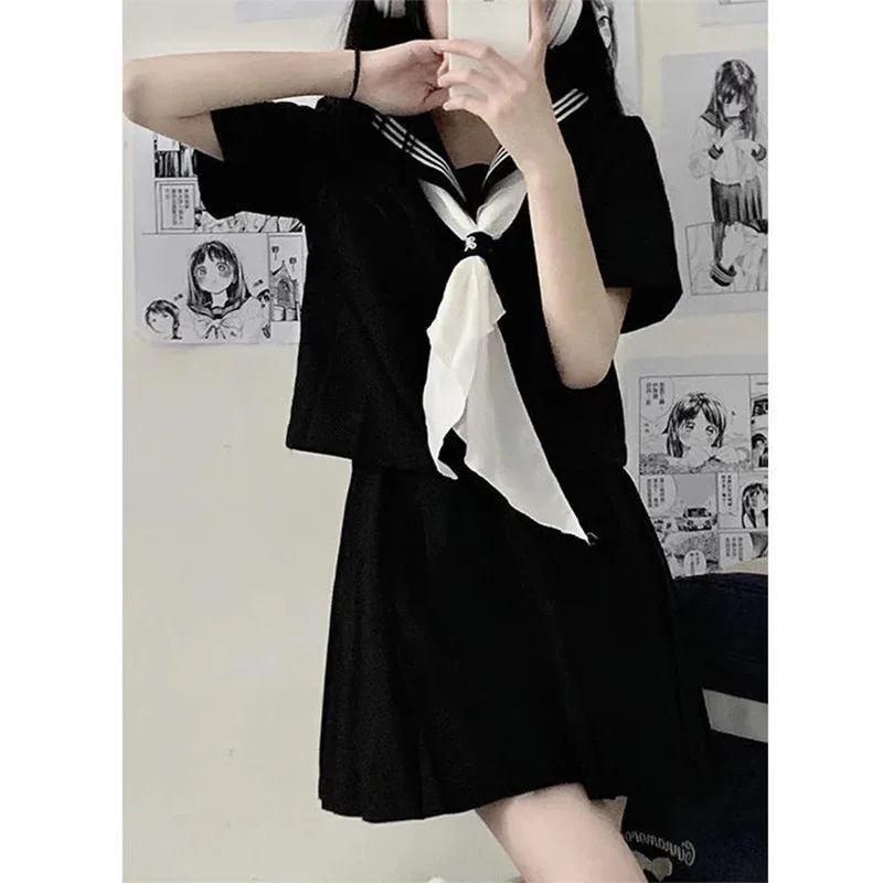 2025 جديد اليابانية JK موحدة زي مدرسي فتاة S-3XL الأخضر JK اليابانية كلية نمط دعوى بحار زي المرأة مثير قميص ★ ★