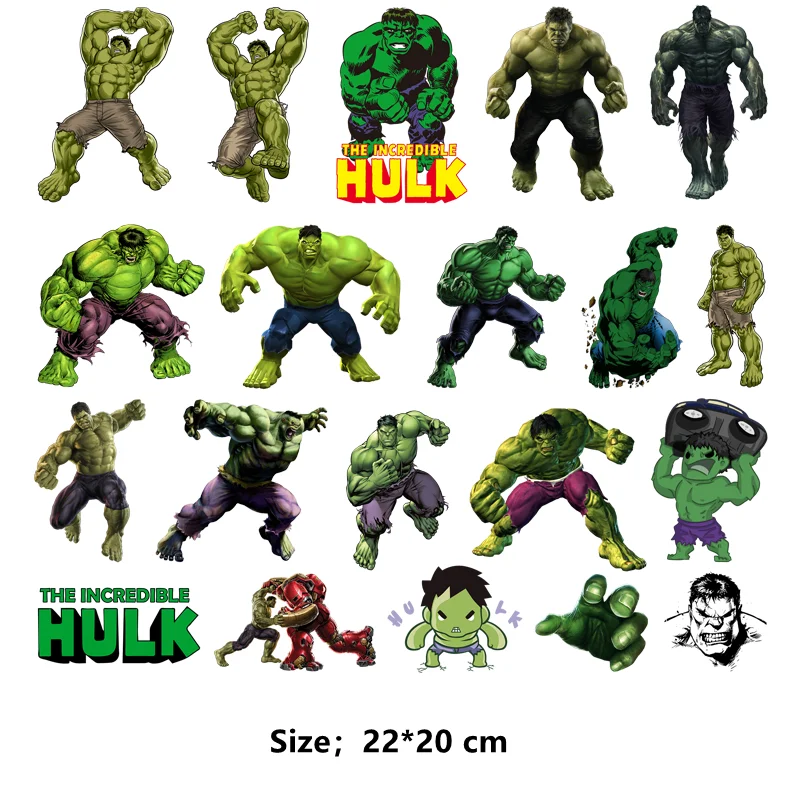 Super Hero Robert Bruce Banner Hulk Clothing patches Sticker on clothes Ironing applications