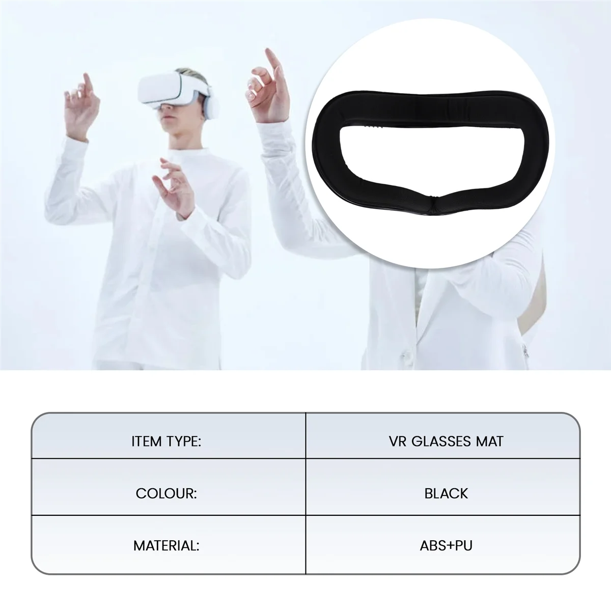 ABKM Breathable Sweatproof Interface Bracket Replacement Parts Soft Cushion VR Facial Pad for Oculus Quest 2