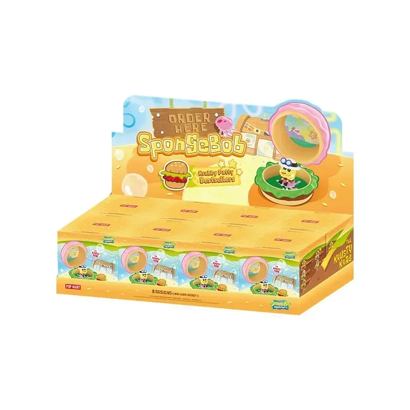 

POPMART SponSeBob Krabby Patty Bestsellers Series Blind Box Toys Mystery Box Mistery Caixa Action Figure Surprise Cute Model