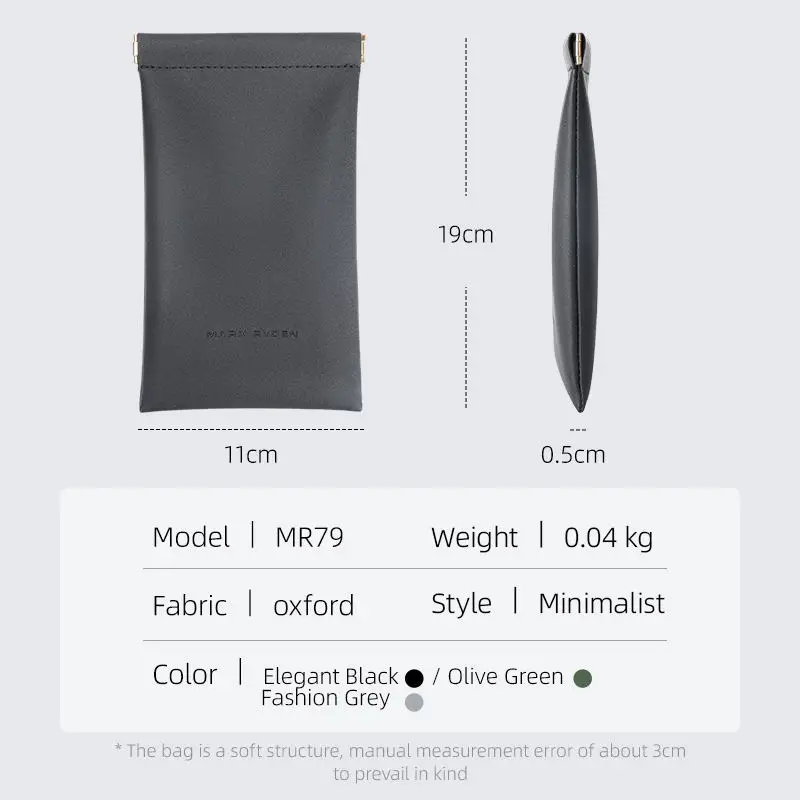 Mark Ryden Soft PU Leather Sunglasses Glasses Bag Reading Case Sun Glasses Pouch Unisex Simple Eyewear Storage Bags
