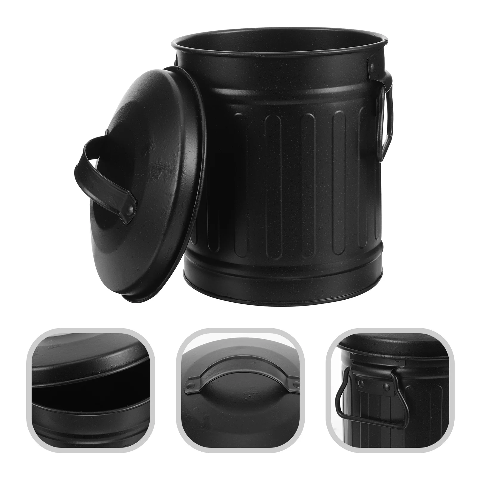 

Bedside Garbage Can Bucket Shaped Trash Bin For Bedroom Home Office Small Wastebasket Reusable Smooth Surface