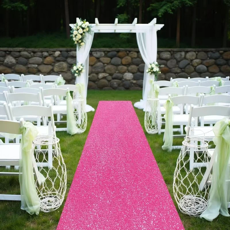 Flashing Red Carpet Runway Carpet Wedding, Christmas Thanksgiving Indoor and Outdoor Accessories, Wedding Party Corridor Carpet - view 5