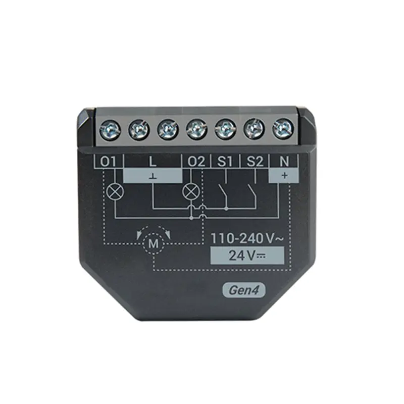 AA08-Matter Control 2PM Gen4 Zigbee 2 Channel Smart Switch Curtains Nlinds Power Metering For Alexa For Homekit Google Home Good