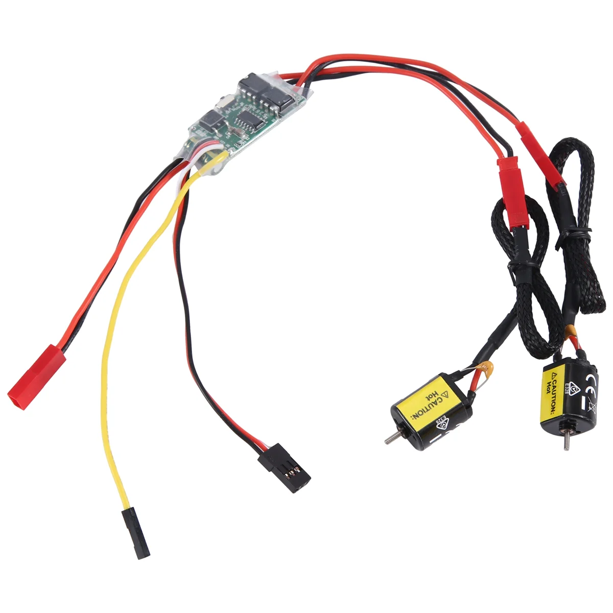 

1PC Dual Way Bidirectional Brushed Esc 2S-3S Lipo 5A Esc Speed Control with 2PC 030 88T Brushed Motor for Rc Model