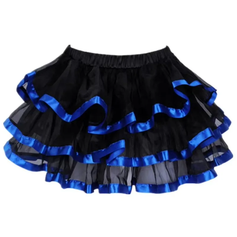Jupon élastique pour femme, jupe gothique, maille burlesque, micro mini jupe tutu sexy, jupes steampunk pour dames, performance