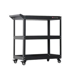 Universal wheel three-layer trolley Auto repair tool storage car Beauty product storage cart Pulley trolley NW 7.9kg