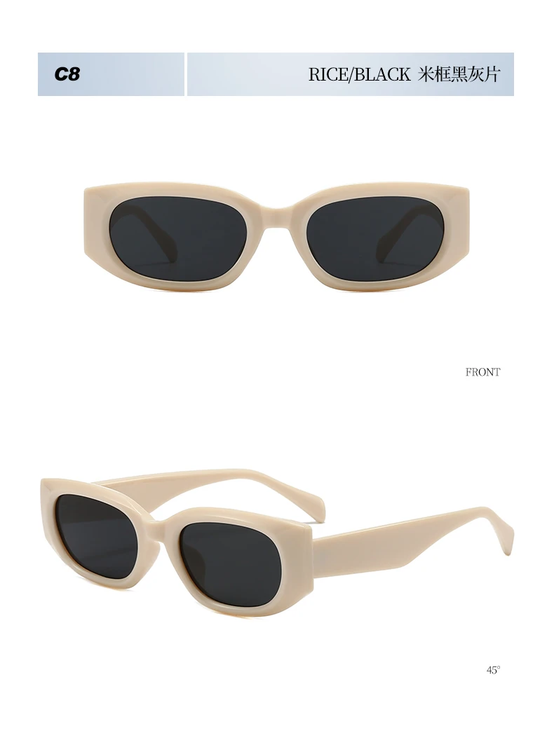 Retro Trendy Design Kleine Quadratische Rahmen frauen Sonnenbrille Persönlichkeit Luxus Design Sonnenbrille Männer Im Freien Fahren Shades UV400 – Detail 18