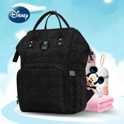 Disney Mickey Original nuevo bolso de pañales mochila marca de lujo bolso de bebé de gran capacidad multifuncional bolsa de pañales de bebé de dibujos animados