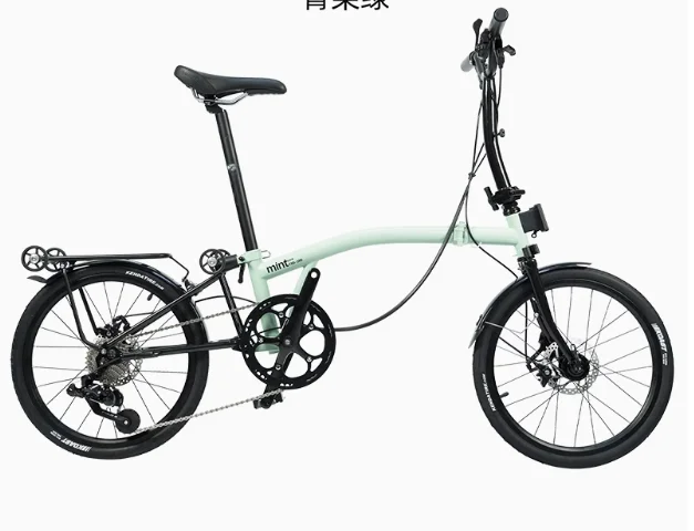 Disc Brake Fashion Vouwfiets 20 inch 9-versnellingen Opvouwbaar Hoogwaardig Molybdeen Staal Frame T9D-20D Drievoudig Opvouwbare Fiets