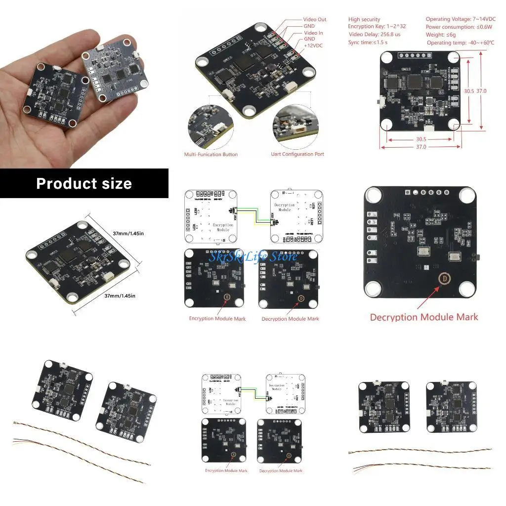 

E65E Advanced Video Encryption Decryption Module for Drones Transmission Systems