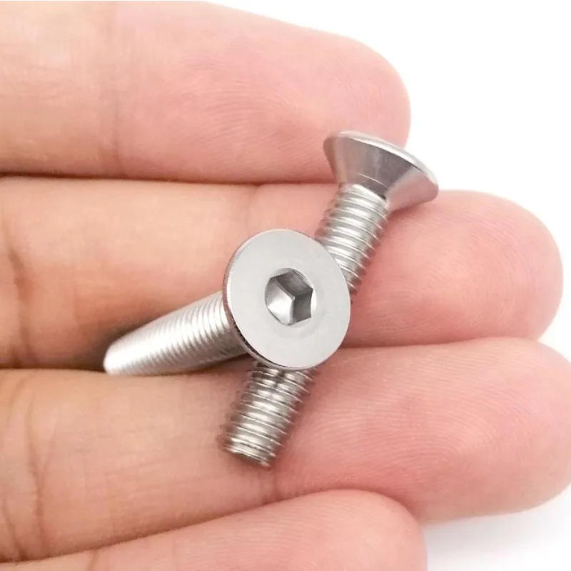 600Pcs/box Hexagon Hex Socket Flat Head Screw Bolt Set M2 M2.5 M3 Stainless Steel Allen Countersunk Head Screw Bolt Nut Set