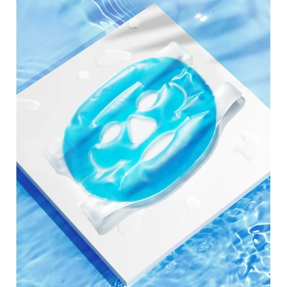 

Hot & Cold Gel Face Mask Adjustable Straps Reusable for Stress Relief Reducing Puffiness and Relaxation Full Coverage Skin Care