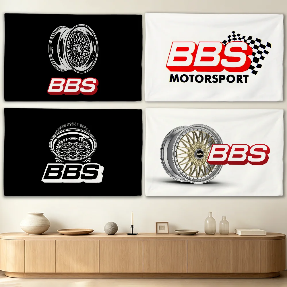 Cool B-BBS-S flag Advertising Banner for Camping Decoration Outdoor & Garage Wall Hanging Decorations