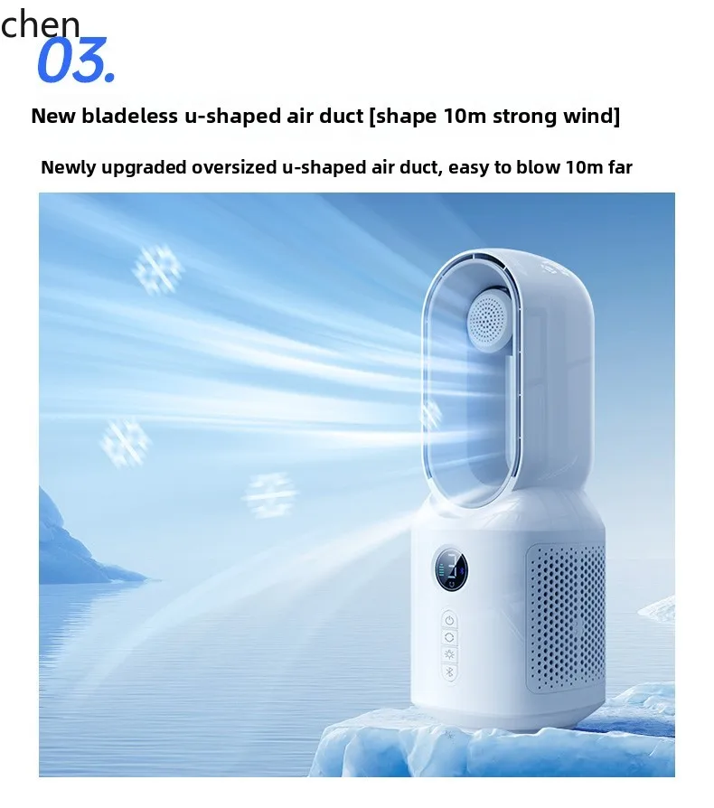 ZML condizionatore d'aria condizionatore d'aria ventilatore di refrigerazione domestica piccola camera da letto ventilatore elettrico silenzioso portatile senza lama