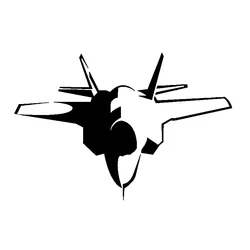 Personalized Creative Stickers Fighter Planes Cool Car Decorations Waterproof and Sunscreen PVC 17*12cm