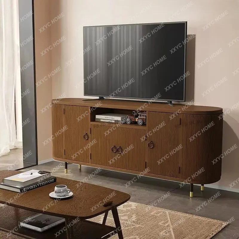 XX medieval solid wood dining side cabinet, modern light luxury, model house entrance cabinet