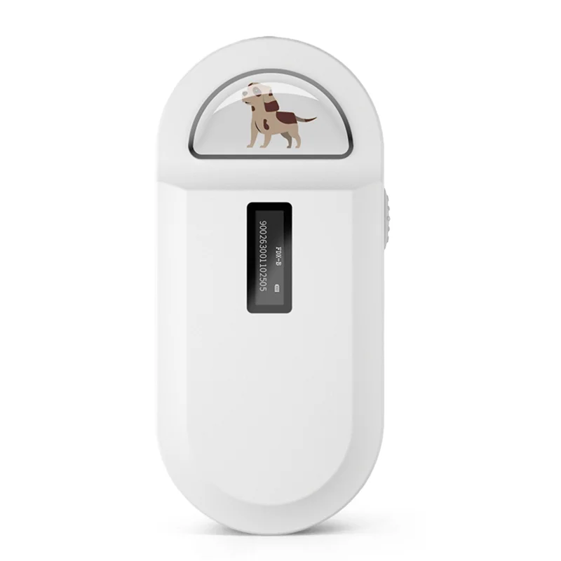 ABZZ-134,2 кГц RFID-считыватель, сканер микрочипов для домашних животных, портативный считыватель чипов для животных для идентификации номера животных
