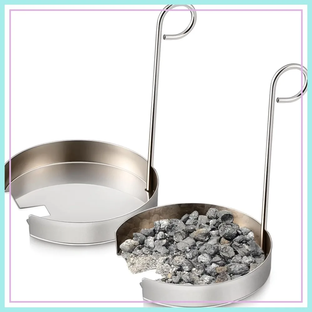 

2 Pcs Pellet Grill Burn Pot Ash Remover for Pit Boss Camp Chef, Stainless Steel Cleaning Tool