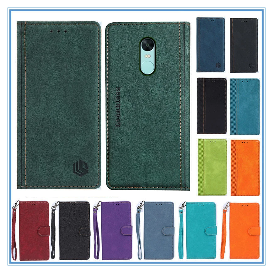 Funda de cuero con tapa para Redmi Note 4X, Carcasa protectora para teléfono, Note 4X, Etui, Redmi Note 4, Note 4