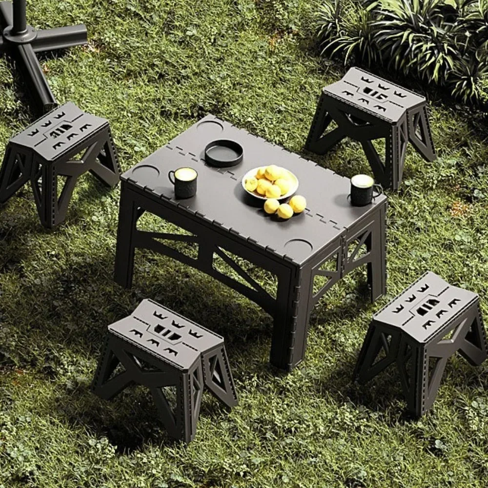 Outdoor Folding Stool Portable Camping Picnic Desk Fishing Beach Chair Simplicity Stable Portable Furniture Wash Folding Desks image 4