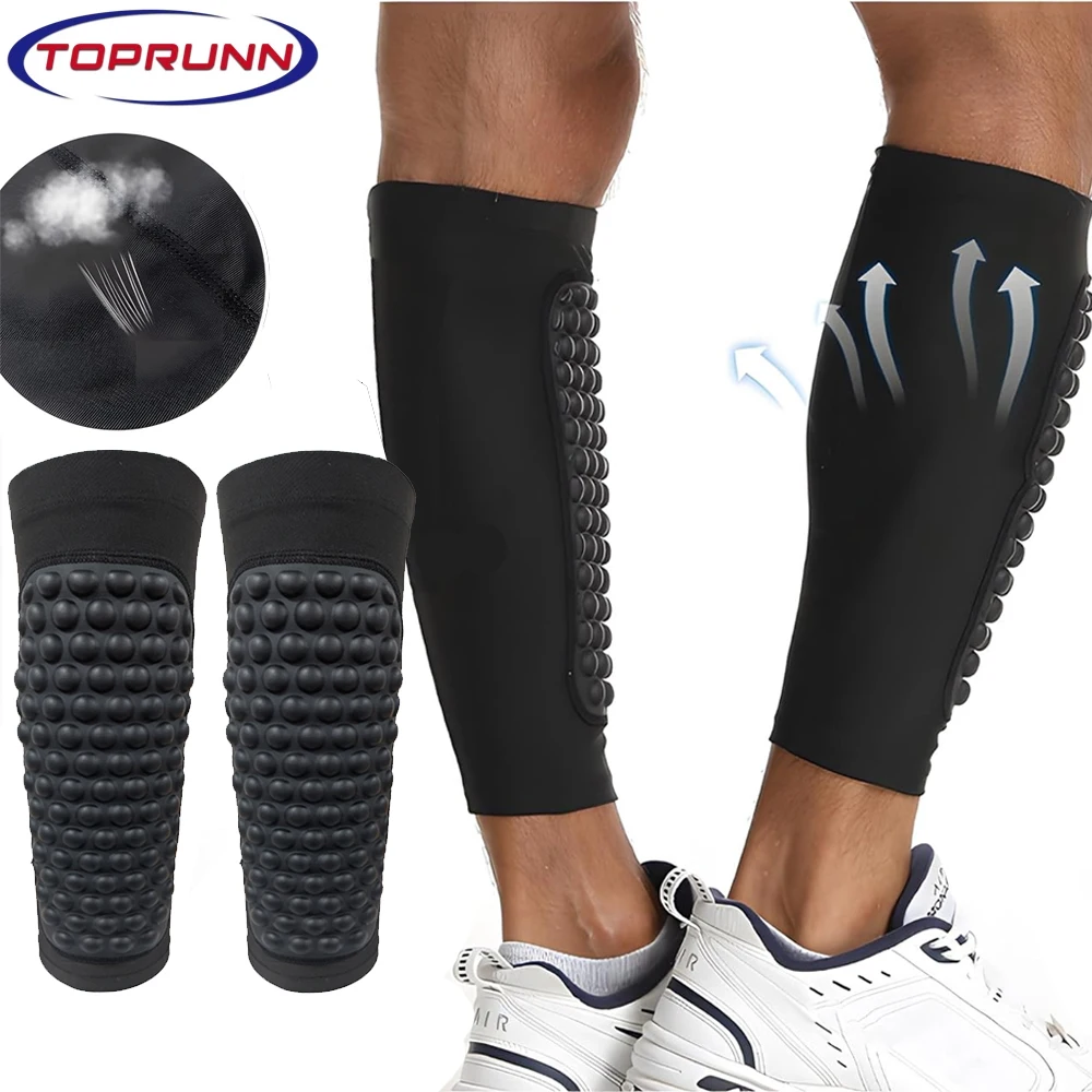 

1Pair Soccer Shin Guards Shin Pads,Calf Compression Sleeve with Honeycomb Pads,Support for Shin Splint Baseball Kickboxing MTB