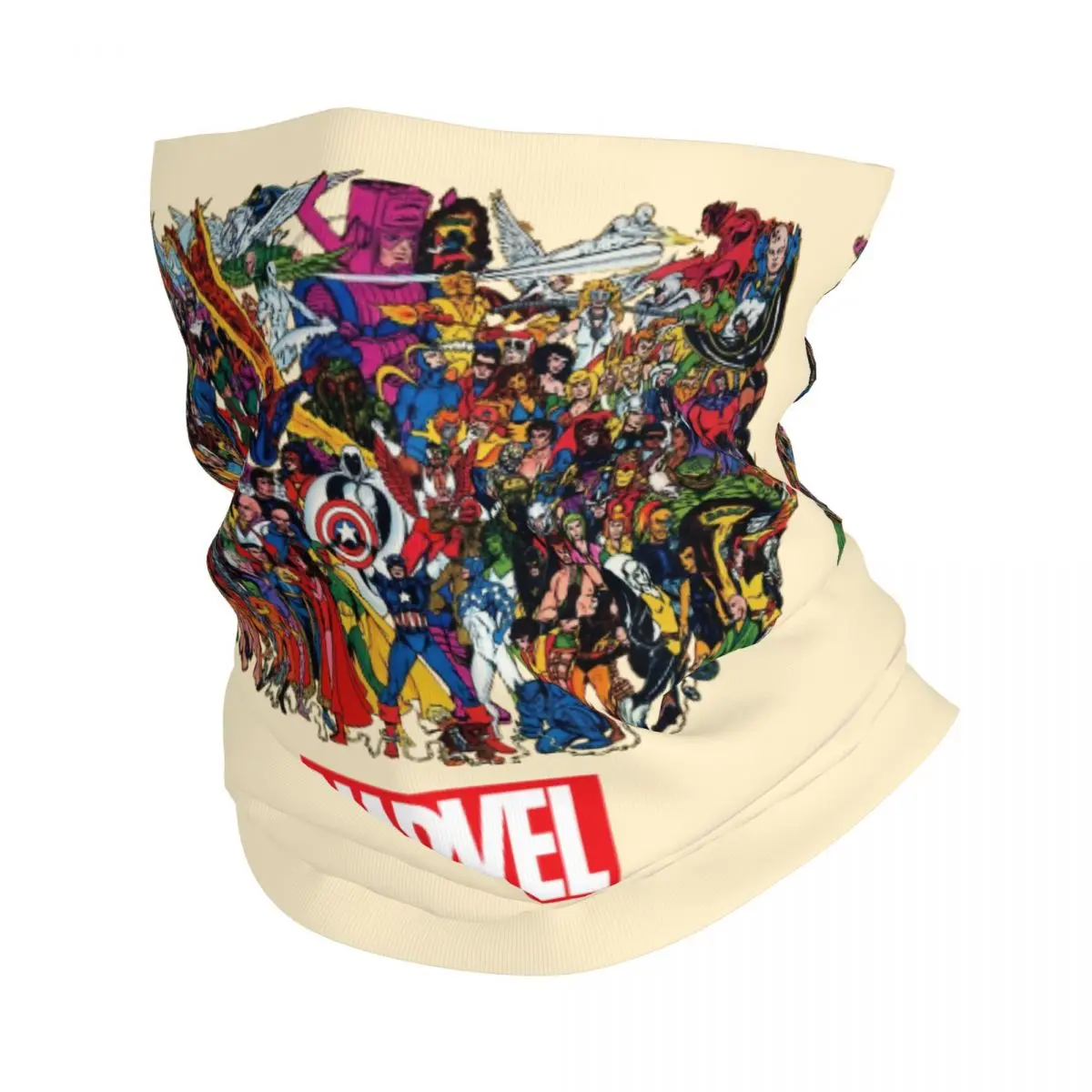 Bandana con logotipo para hombre y mujer, mascarilla facial Unisex de invierno para ciclismo, senderismo, Club de motocicleta, película de los Vengadores de Marvel