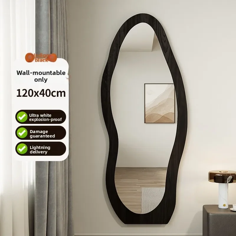

Z30- full-length mirror - floor mirror, home use, irregular shaped dressing mirror, wall-mounted large mirror, vintage bracket