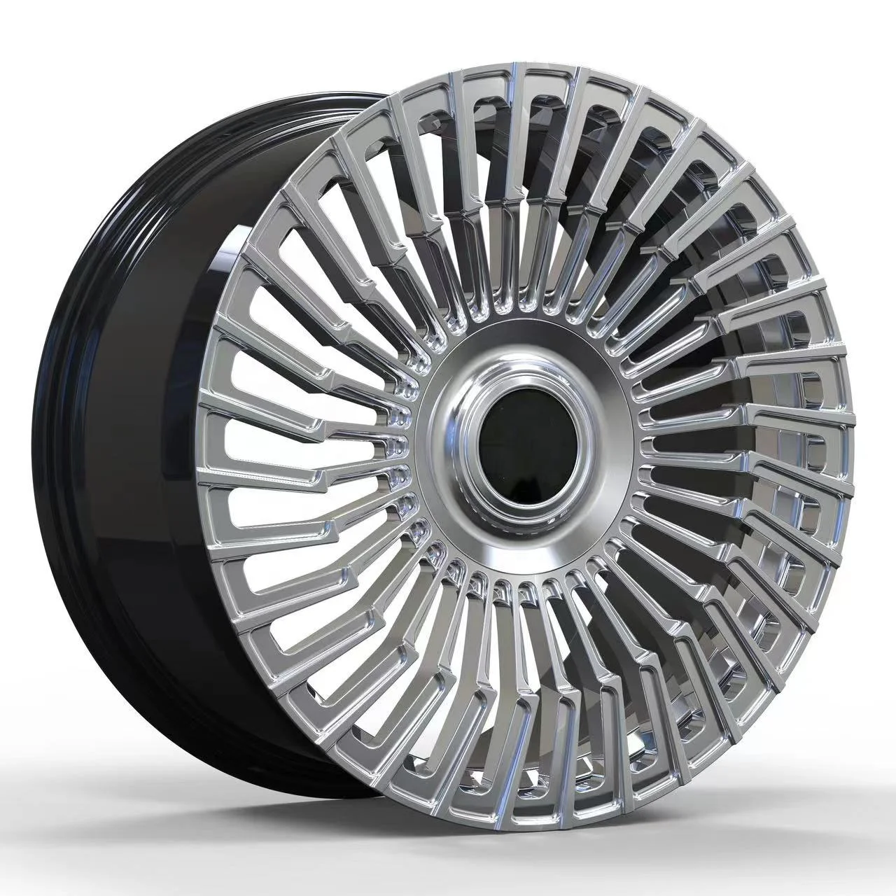 

Aluminium Car Alloy Wheel Rims For Rolls Royce Black Silver 4pcs