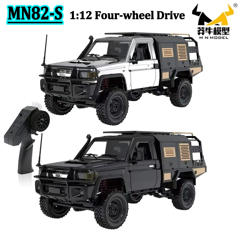 MN82S 1:12 Supertourer Full Scale Pickup Short Truck MN Model 2.4G Remote Control Off-Road Climbing Vehicle RC Toy for Kid/Adult