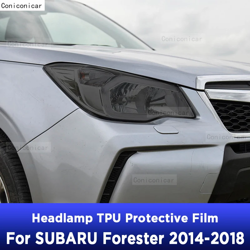 

Car Headlight Protection Smoked Black Tint Anti-Scratch Protective Film TPU Stickers For SUBARU FORESTER 2014-2018 Accessories