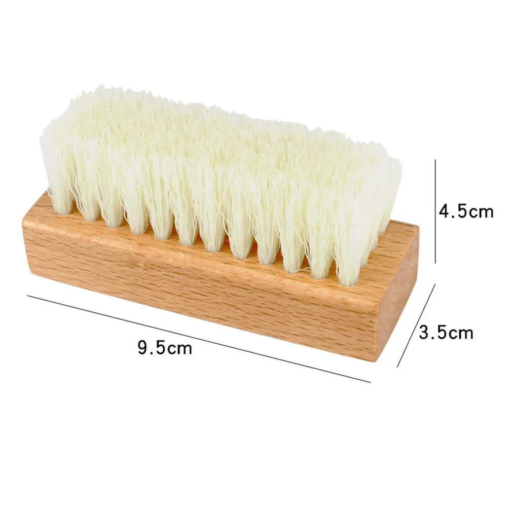 Lot de brosses à chaussures avec manche en bois, 4 pièces, livres utiles, pour le nettoyage de la maison et de la cuisine