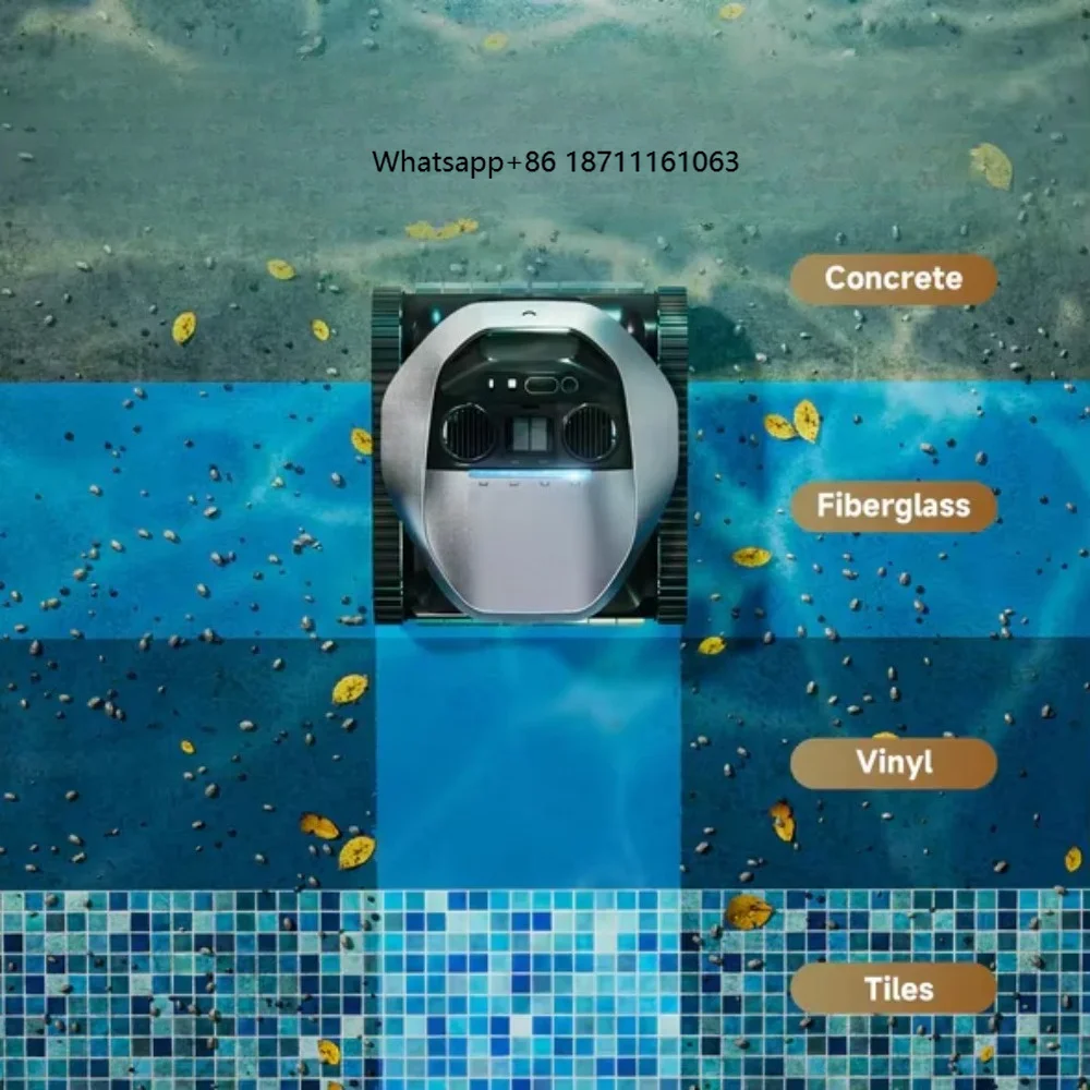 App Enabled Robotic Pool Cleaner Filter 3D Navigation Ultrasonic Edge Detection Four Mode Zone Cleaning In-Ground Swimming Pools