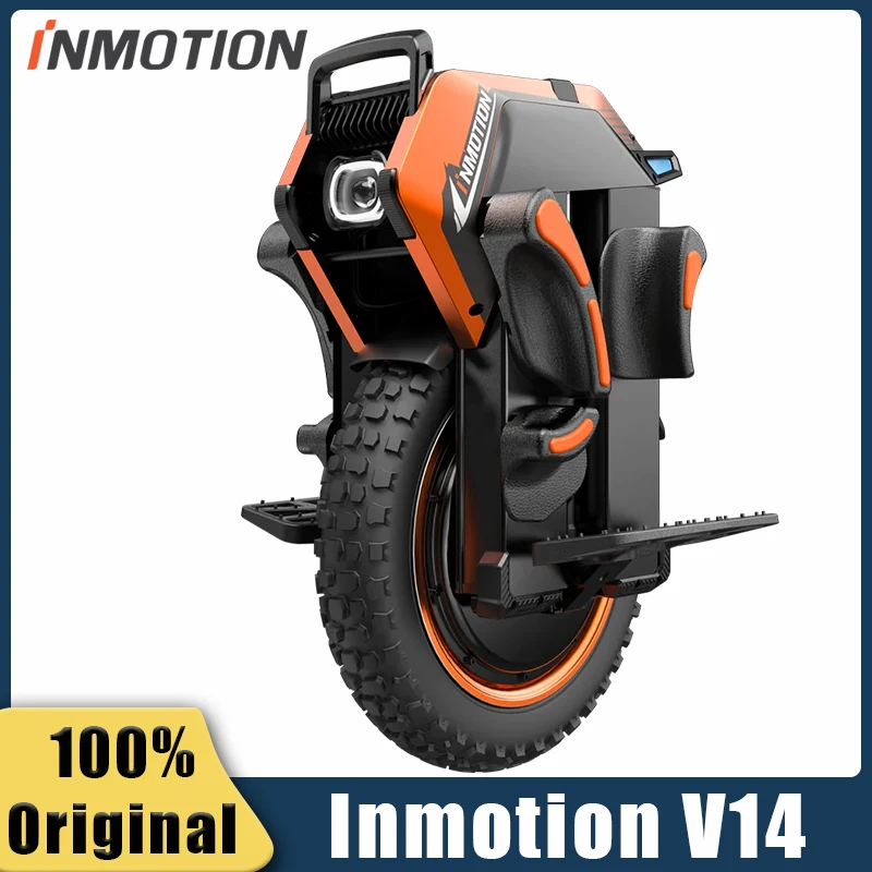 Original INMOTION Adventure V14 Electric Unicycle 70KM/H 134V 2400Wh 50S Battey Motor C40 9000W High Torque 16inch EUC Unicycle