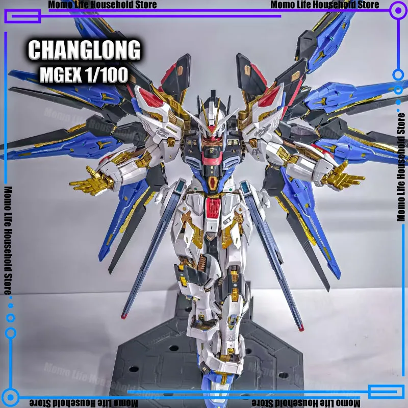 

New CHANGLONG Model 7701 Mgex Zgmf-X20a Strike Freedom Plastic Skeleton Kits Anime Action Figure Robot Plastic Model Gifts Toys
