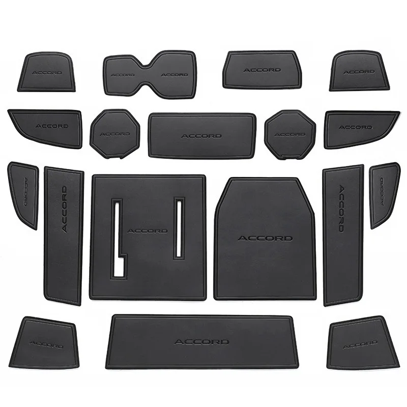 Car Door Groove Mat Cup Mat for Honda 11th  Accord 2023 Center Console Storage Box Mats Auto Gate Slot Cup Holder Pad