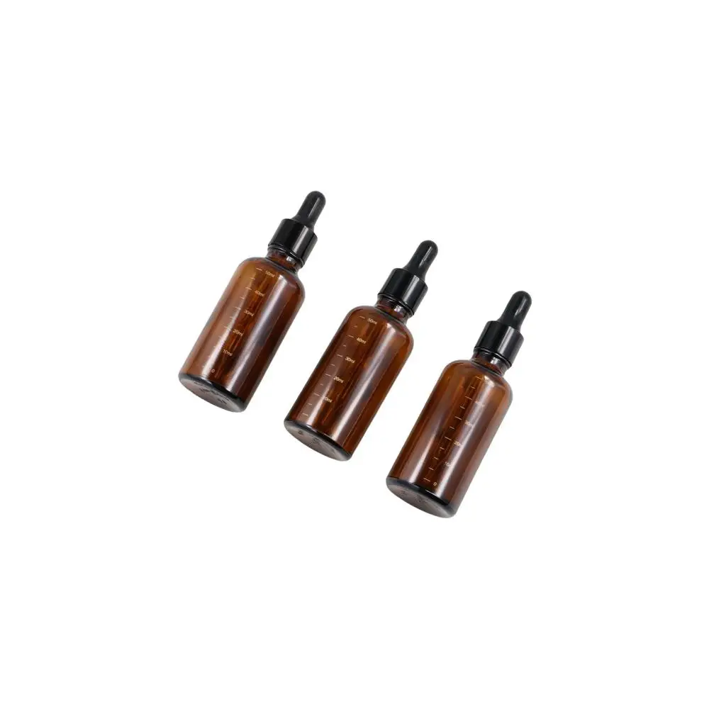 Butelki wielokrotnego użytku Słoiki Butelka z bursztynowego szkła Butelka na olejek eteryczny Butelka z pipetą do płynów Butelka z zakraplaczem z podziałką