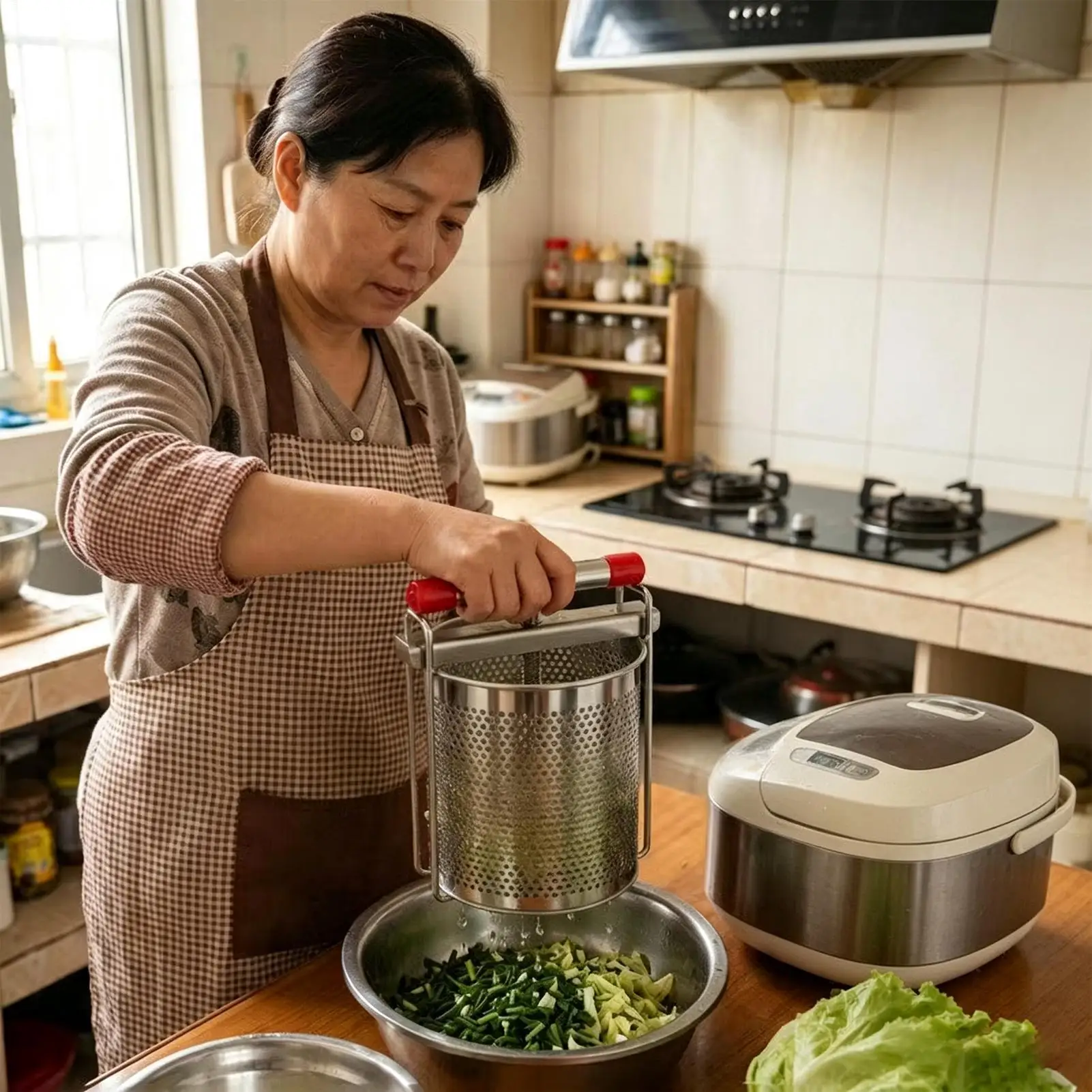 Stainless Steel Manual Juicer Press Household Fruit honey press machine fruit vegetable wine press for home kitchens