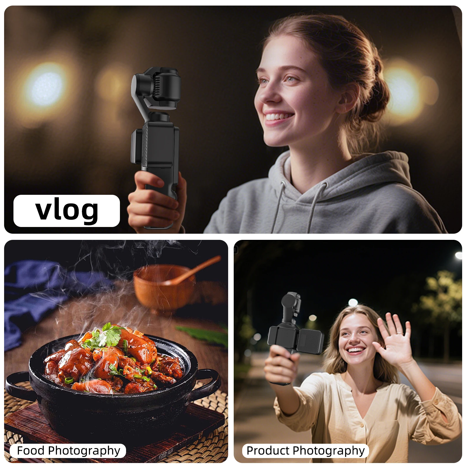 Desiontal Magnetic LED Fill Light Mini Led Video Selfie Light For DJI Osmo Pocket 3 Rechargeable Lighting Camera Accessories