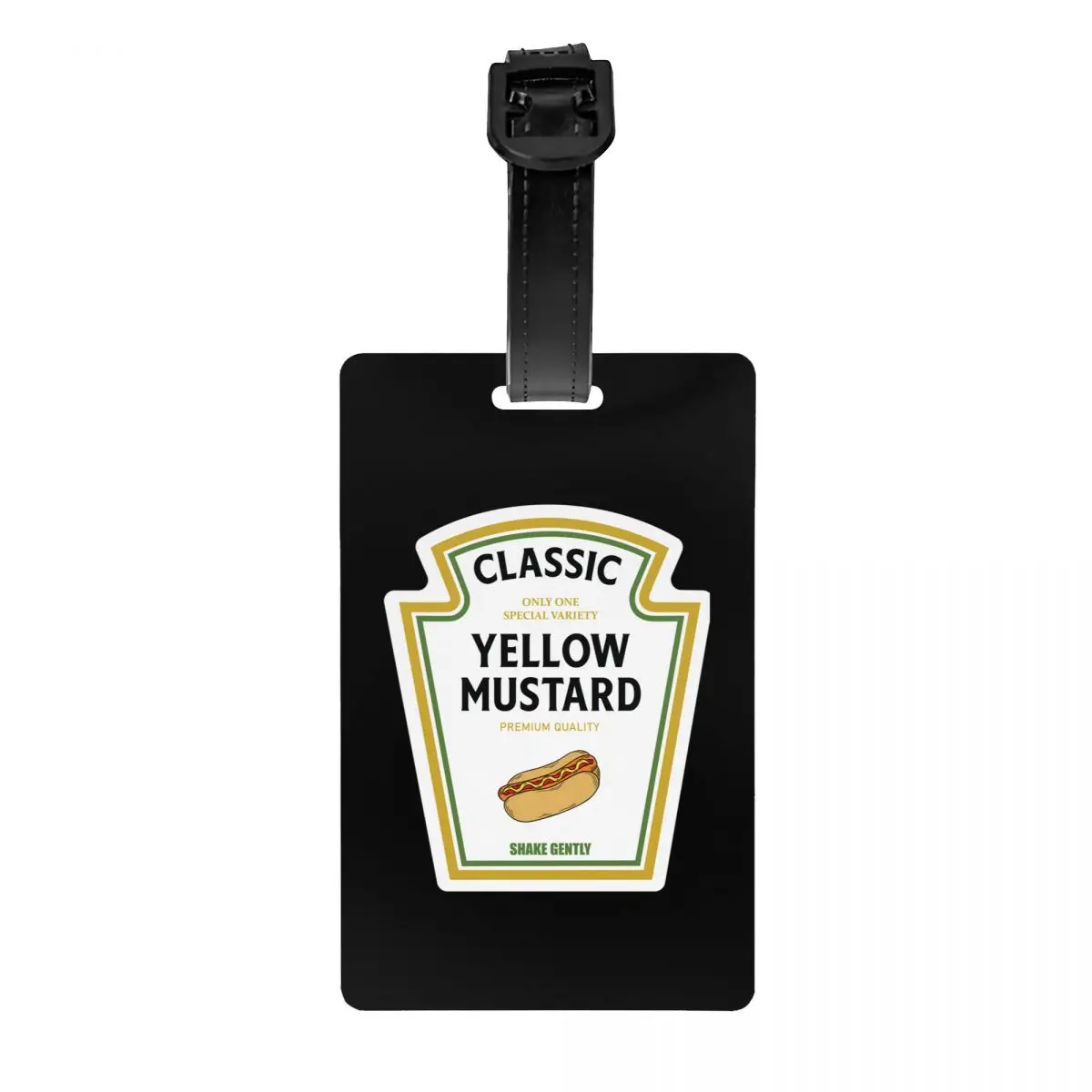 

Mustard Halloween Costume Matching Ketchup Mayo Luggage Tags for Travel Suitcase Privacy Cover ID Label