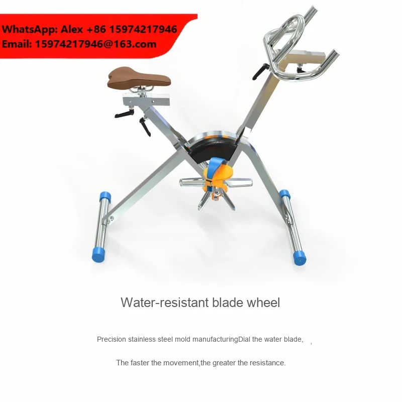 Adjustable Steel Structure Dynamic Bicycle For Swimming Pool Exercise Home Underwater Exercise Bike Does Not Pool Tool Accessory