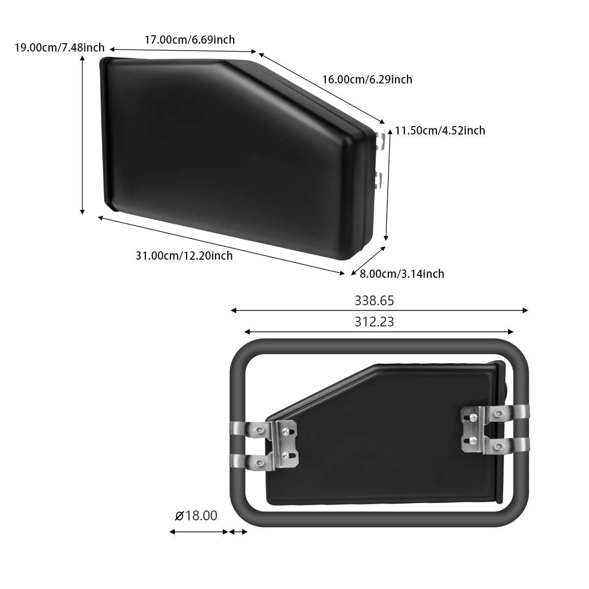 Waterproof Motorcycle Storage Case Side Bracket Tool Box For BMW R1200GS R1250GS Adventure ADV F850GS F750GS Benelli TRK502