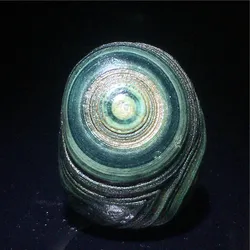 Natural Mongolian Alashan Agate Pretty Colored Relief Eye Agate Original Stone Bead Alxa Gobi Agate Vein Stone Surface Eye Stone