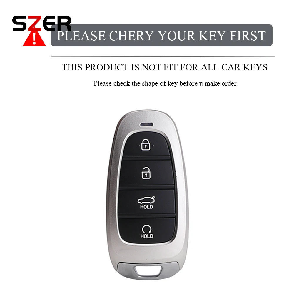 TPU Car Remote Key Case Cover Shell Fob For Hyundai Tucson Solaris Sonata Hybrid NEXO NX4 Santafe DN8 4 Buttons Bag Accessories