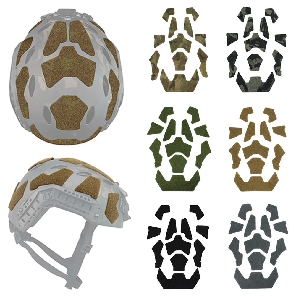 11Pcs/set Tactical FAST Helmet Cable Management Kits Magic Sticker Universal Tape Helmet Padding Stickers Tatico