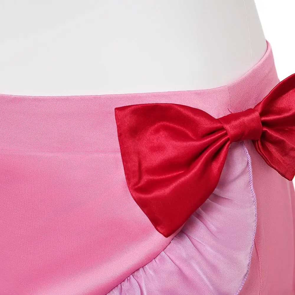 ชุดคอสเพลย์แอริธสำหรับผู้หญิงชุดว่ายน้ำคอสเพลย์อนิเมะเกมสุดท้ายคอสเพลย์แฟนตาซี VII ชุดปลอมตัว Baju karnaval ฮาโลวีน