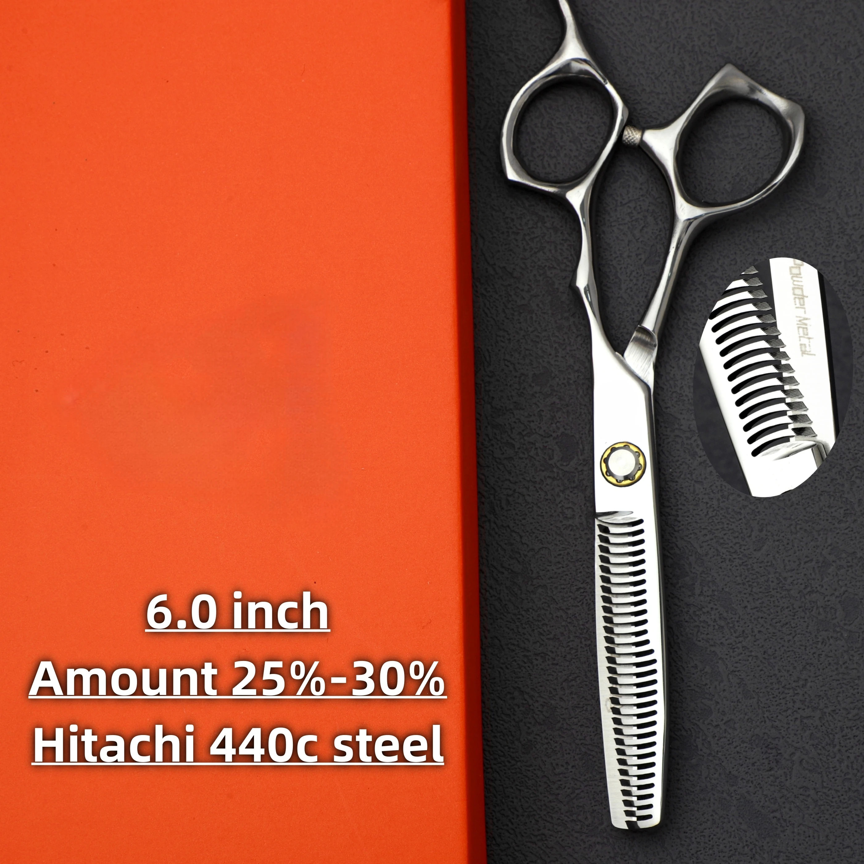 

Professional Hairdressing Scissors，Hair Thinning Shears，High Quality BarberShop Accessories，6.0-6.5-7.0 Inches，Japan 440C Steel