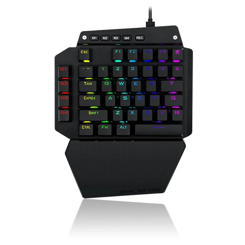 K700 Custom Slient Version Mechanical Keyboard One-hand Wired Keyboard Press Gently Programmable Gaming for PC Laptop 44keys