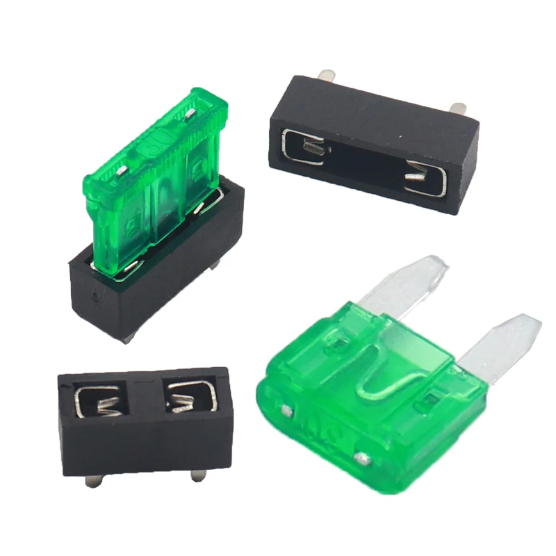 【10PCS】Micro Mini Medium Universal Car Fuse Holder PCB Panel Mount Insurance Blocks 1A 2A 3A 4/5/7.5-10A 15A 20A 30A 40A 50A